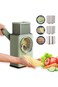 Manual Vegetable Chopper 2022 Upgrade With 6 Stainless Steel Blades - Rotary Cheese Grater, Onion D