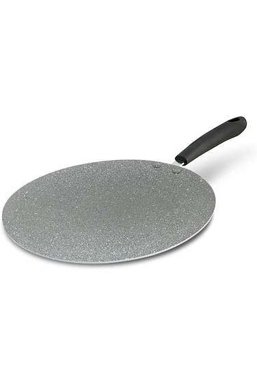 Royalford Marble Coating Tawa Pan, Round, Aluminum, Grey, 30 cm, RF9507