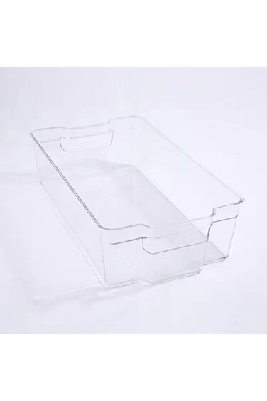 منظم ثلاجة أكريليك، صناديق تنظيم ثلاجة قابلة للتكديس مع أغطية، تخزين فاكهة خالٍ من مادة BPA