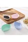 ALMEKAQUZ 4 Pcs Leaf Shape Sauce Dish,Small Dipping Bowls Appetizer Plates Soy Sauce Dishes Multico