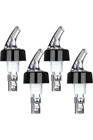 Lonimia Pack of 4 2 cl Dosing Bottle Pourers, Dosing Aid Bottle, Pourers Dispenser, Bar Portioner,