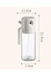 Yuroochii 2 in 1 Oil Sprayer and Dispenser, 550ML Bottle for Cooking, Kitchen, Salad, Barbecue