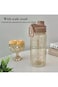 Leak-Proof Sports Water Bottle, 1.5L, with Measurement Label, BPA-Free, Portable for Gym, Cycling,