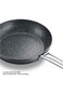 WDA Non-Stick Frying Pan with Stainless Steel Handle, Stone-Coated Surface, Black