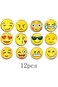 SNY Emoji Fridge Magnets for Kitchen Refrigerator - Set of 12 Pieces