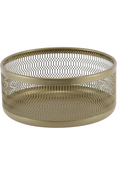 حامل سلة الفاكهة الدائري من السيف مصنوع من شبكة عالية الجودة، مما يسمح بسهولة رؤية المحتويات،