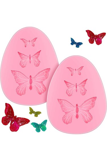 Butterfly Silicone Fondant Mold, Cake Jelly Molds, Chocolate Mould, Silicone Fondant Candy Cake Bak