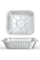 Paporich 50 Pcs Disposable Aluminum Tin Foil Baking Pans Bakeware Square 8'' X 8'' X 2'' Inch Meal