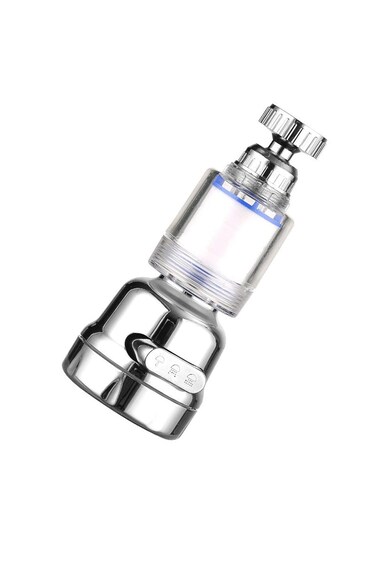 صنبور مياه بفلتر حوض ALMEKAQUZ، فلتر حوض حمام عالمي دوار 360 درجة، فلتر مياه قابل للإزالة