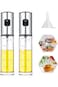 Tazweeq 2pcs Olive Oil Sprayer Bottles, 100ml Oil Spray with Oil Sprayer Funnel, Spray Bottle Olive