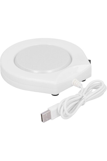 Shanrya Coffee Cup Warmer, Coffee Heater Pad Convenient Use 4.5x4.5x0.8in Stable Practical for Home