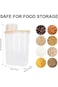 SKY TOUCH 4pcs Food Storage Containers, 2.5L Cereal Containers with Measuring Cup, Kitchen Pantry A