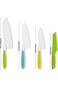 ELECDON 8 Pieces Kids Kitchen Knife Set Plastic Knife - Kids Chef Nylon Knives Children's Safe Cook