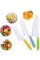 ELECDON 8 Pieces Kids Kitchen Knife Set Plastic Knife - Kids Chef Nylon Knives Children's Safe Cook
