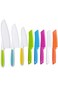 ELECDON 8 Pieces Kids Kitchen Knife Set Plastic Knife - Kids Chef Nylon Knives Children's Safe Cook