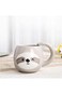Yalucky Sloth Novelty Coffee Mug Cute Travel Tea Cup Cartoon 3D Ceramic Glasses for Lazy Lovers Fun
