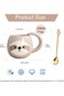 Yalucky Sloth Novelty Coffee Mug Cute Travel Tea Cup Cartoon 3D Ceramic Glasses for Lazy Lovers Fun