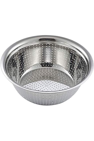 ECVV Stainless Steel Strainer Basket Fruit Vegetable Washing Bowl Metal Sink Strainer Mesh Colander