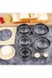 Winerming Round Cookie Cutters Set 12 Pieces Bistcuit Cookie Cutters Circle Pastry Cutters Round Do