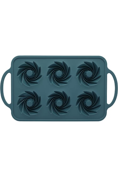 CC-Bin Shihon Ben 6-Cavity Silicone Bundt Cake Mold   Silicone Baking Mold for Cake, Donut, Cornbre