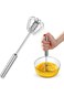 خفاقة بيض يدوية من SIYANSHU للمطبخ - دوارة نصف آلية من الفولاذ المقاوم للصدأ مع خاصية التحريك