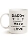 MAUAG Unique Dad Coffee Mug, Daddy A Son's First Hero, A Daughter's First Love Best Father's Day Gi