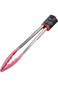 Chef Craft Premium Silicone Cooking Tongs, 12 inch, Pink