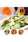 Mandoline Slicer Vegetable Slicer Manual Hand Speedy Safe Vegetables Chopper Cutter with 3 Round St