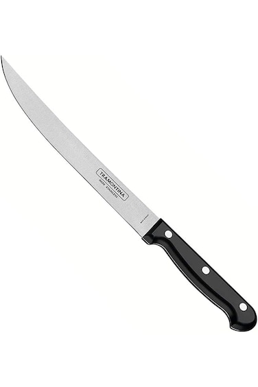 Tramontina Ultracorte 8 Inches Carving Knife with Stainless Steel Blade and Black Polypropylene Han