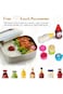 MAMLAKA 28 Pcs Kids Mini Condiment Squeeze Bottle for Tomato Ketchup, Honey Mustard, Salad Dressing