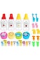 MAMLAKA 28 Pcs Kids Mini Condiment Squeeze Bottle for Tomato Ketchup, Honey Mustard, Salad Dressing