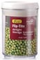 Felli Flip-Tite Cylindrical Storage Container Clear and White 0.75 Liter NLC406A-60