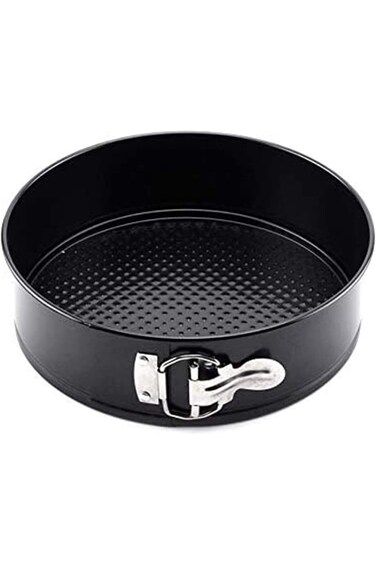 8 Inch Round Cake Pan Springform Pan Pie Mold Bakeware Non-stick, Black