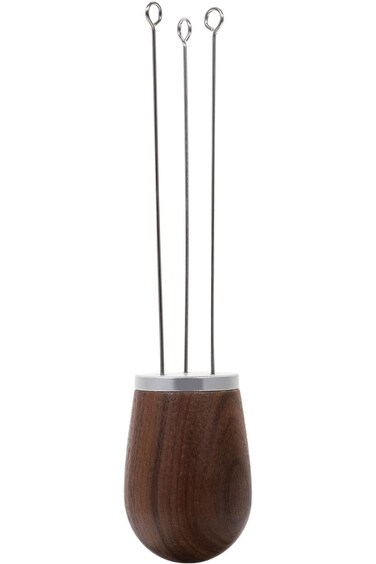 إبرة مسحوق قهوة من قماش الجوز الأسود من أكورون، أداة تحريك قهوة، إبرة توزيع قهوة الإسبريسو H