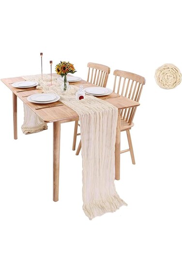 Khazna Decorative tablecloth, 90 x 300 cm Tablecloth Boho Wedding Decor 10 Ft Rustic Wedding Decora