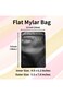 SYOSI Resealable Mylar Bags, Smell Proof Candy Holographic Bags Black Mylar Vacuum Seal Bags for Fo