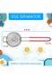 Egg Separator Egg Yolk White Separator Stainless Steel Egg White Yolk Sifting Filter Egg Divider Ki