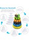 Tazweeq 6 Tiers Round Macaron Tower Cake Stand Macaron Display Rack, Macaron Tower Stand for Weddin