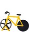 Pizza Cutter, Bicycle style Non-stick Dual Cutting Wheels, Stainless Steel Bike Pizza Slicer with a