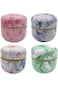 Metal Empty Tins Box, Round Gift Candy Loose Tea Storage Organizer Flower Tinplate Containers Mini