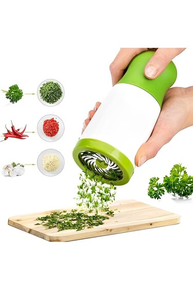Tazweeq Herb Grinder, Spice Mill, Parsley Shredder, Chopper, Vegetable Cutter, Garlic Coriander, Sp
