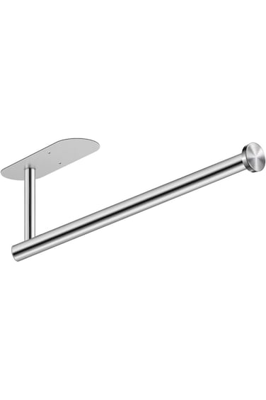 حامل مناشف ورقية من الفولاذ المقاوم للصدأ من GoodTool، حامل مناشف ورقية للمطبخ مزدوج الاستخدام ذاتي اللصق/الحفر