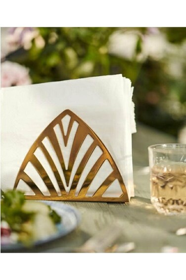 Ikea Napkin holder, brass color