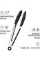 Tazweeq Kitchen Tongs, Stainless Steel Tongs for Cooking, 7-Inch Small Serving Tongs with Silicone