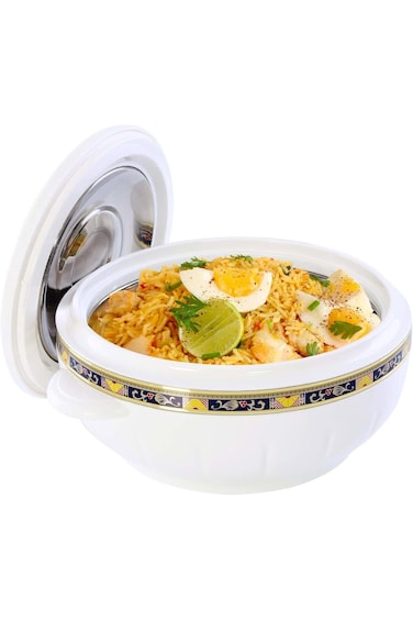 وعاء رويال فورد الحراري لتسخين الطعام بسعة ١٫٦ لتر - طبق خزفي حراري   طبق تقديم معزول بجدار مزدوج