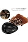 TRASSLE Coffee Beans Dosing Cup,Weigh Coffee Bean Container,Bright Black Ceramic Tea Vessel,Loose T