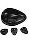 TRASSLE Coffee Beans Dosing Cup,Weigh Coffee Bean Container,Bright Black Ceramic Tea Vessel,Loose T