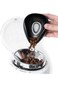 TRASSLE Coffee Beans Dosing Cup,Weigh Coffee Bean Container,Bright Black Ceramic Tea Vessel,Loose T