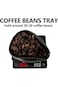 TRASSLE Coffee Beans Dosing Cup,Weigh Coffee Bean Container,Bright Black Ceramic Tea Vessel,Loose T