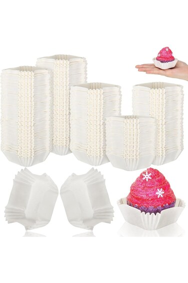 Tazweeq Mini Cupcake Liners, 1000pcs Square Mini Liners Disposable, Wrappers for Baking for Square,